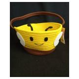 Circular Rope Decorative Easter Basket Bee Brown/Yellow - Spritzâ¢ - Retail: $10