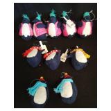 10 Fabric Penguin with Pink Vest or Scarfs Christmas Tree Ornament - Wondershopâ¢ - Retail: $18