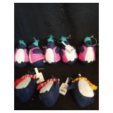 10 Fabric Penguin with Pink Vest or Scarfs Christmas Tree Ornament - Wondershopâ¢ - Retail: $18