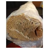 Bamboo Roman Shades - Whitewash, 34\" W x 60\" H - Light Filtering Cordless Blinds for Interior Windows - Real Natural Bamboo Material - Mounting Hardware Included - Retail: $55