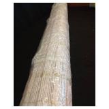 Bamboo Roman Shades - Whitewash, 34\" W x 60\" H - Light Filtering Cordless Blinds for Interior Windows - Real Natural Bamboo Material - Mounting Hardware Included - Retail: $55