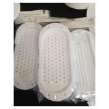 White Bathroom Storage Set with Paper Towel Holders - Retail: $24