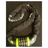 Boviisky Bike Chain Lock, 4 Digit Resettable Combination Heavy Duty Bicycle Chain Lock,3 Feet Long. - Retail: $17