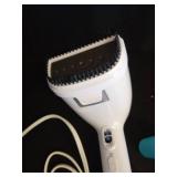 Powerful Handheld Fabric Steamer - 1800W with Fast Ceramic Heat-Up Plate, 2-in-1 Ironing & Wrinkle Remover, Steam Nozzle, Lint Brush - White, for US 120V Only - Retail: $46
