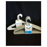 Brightroom Hangers Set10 White Plastic8 Gray  - Retail: $12