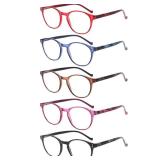 NORPERWIS 3 Pairs Reading Glasses - Standard Fit Spring Hinge Readers Glasses for Men and Women (Black Blue Brown, 3.00) - Retail: $16
