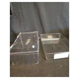 Clear Plastic Storage  Boxes Set - Retail: $15