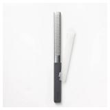 Zester with Shield Dark Gray - Figmintâ¢: Stainless Steel Citrus Grater, Reusable Cover, Dishwasher-Safe - Retail: $15