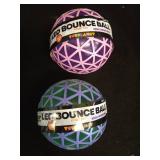Set of 2 - LED Bounce Ball Fidget Toy Set - Purple and Green - Retail: $10