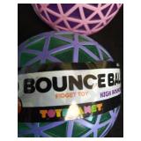Set of 2 - LED Bounce Ball Fidget Toy Set - Purple and Green - Retail: $10