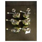 Vintage Green Glass Plant Mister Set of 6  - Retail: $35
