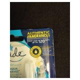 2 Packages of Glade PlugIns Scented Oil  Stocking Stuffers  Aqua Waves  Infused with Essential Oils  0.67 oz 4 Count - Retail: $14