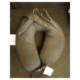 Black Travel Pillow with Hood to shield light from your face.  - Retail: $15