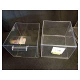 Clear Acrylic Display Cases Set of 5 - Retail: $16