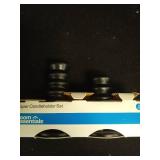 2pk Wood Taper Candle Holder Black - Room Essentialsâ¢ With 2 Candle Stic - Retail: $15