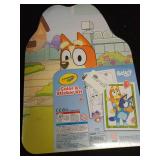 Crayola Bluey Art Kit for Kids (45pcs)  Coloring Book and Stickers  Travel Activity Set  Bluey Toys & Gifts for Kids - Retail: $29