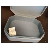 Luxury Octagonal Jewelry Box in Gray Shagreen - Retail: $10