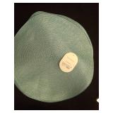 Polyround Charger Placemat Blue - Thresholdâ¢: Traditional Round Table Mat, 15\" Basket Weave, Spot Clean - Retail: $16