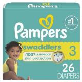 Pampers Swaddlers Sensitive Disposable Diapers - Size 3 - 26ct - Retail: $10