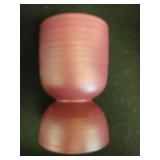 Ceramic Citronella Hourglass Cotton Wick Outdoor Candle Burgundy 10oz - Thresholdâ¢ - Retail: $15