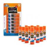 Elmer s Disappearing Purple Washable School Glue Sticks  6 Gram  12 Count - Retail: $20