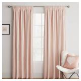 42\"x63\" Room Darkening Heathered Window Curtain Panel Pink - Room Essentialsâ¢: Noise Reduction, UV Protection, Thermal Insulated - Retail: $21