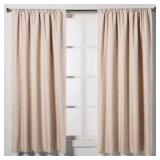 42\"x63\" Room Darkening Heathered Window Curtain Panel Pink - Room Essentialsâ¢: Noise Reduction, UV Protection, Thermal Insulated - Retail: $21