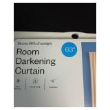 42\"x63\" Room Darkening Heathered Window Curtain Panel Pink - Room Essentialsâ¢: Noise Reduction, UV Protection, Thermal Insulated - Retail: $21