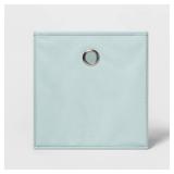 Set of 3 - 11\" Fabric Cube Storage Bin Mint - Room Essentialsâ¢: Square, Folds Flat, 11 Inch System Compatible, Decorative - Retail: $15