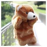 Plush Animal Hand Puppets Toys for Imaginative Pretend Play Storytelling Brown Bear - Retail: $12