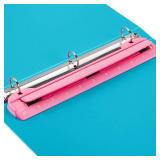 WORKLION 3 Ring Hole Puncher for Binders,Pink,with 10\" Ruler, Plus Paper-chip Tray Design,Paper line up Guide,5 Sheets Capacityâ¦ - Retail: $10