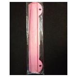 WORKLION 3 Ring Hole Puncher for Binders,Pink,with 10\" Ruler, Plus Paper-chip Tray Design,Paper line up Guide,5 Sheets Capacityâ¦ - Retail: $10