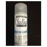 Clear  Rust-Oleum Chalked Ultra Matte Spray Paint  12 oz - Retail: $17