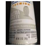 Rust-Oleum 12oz Painters Touch 2X Ultra Cover Spray Paint Matte Gray: Enamel Finish for Interior & Exterior Surfaces - Retail: $10