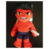 Marvel Plush Talkers Red Hulk Soft Toy, 11.75\" Collectible Figure with Sounds & Phrases - Retail: $19