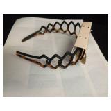 2 Large Tortoise Shell Hair Clip & one Headband - Retail: $16
