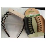 2 Large Tortoise Shell Hair Clip & one Headband - Retail: $16
