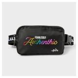 Pride Adult PHLUID Project Authentic Capsule Fanny Pack Crossbody Bag - Black - Retail: $15