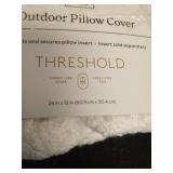 12\"x24\" Outdoor Decorative Pillow Cover Boucle Cream - Thresholdâ¢ - Retail: $10