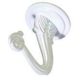 2 packages Hillman 122234 White Swag Hook  2 Count - Retail: $9