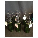 6 Green Plant Mister Pumps Set - Retail: $18