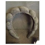 Self Care Essentials Puffy headband, Cuffs, Black Cozy Socks + Sleeping Earplugs  - Retail: $2