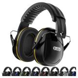 Dr.meter Noise Cancelling Headphones for Adults Kids, 31dB SNR Ear Protection Earmuffs for Gun Range, Kids Autism Sensory Adjustable Noise Reduction Safety Ear Muffs for Lawn Mowing, Woodwork - Retail