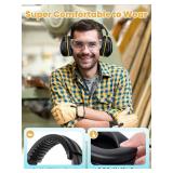 Dr.meter Noise Cancelling Headphones for Adults Kids, 31dB SNR Ear Protection Earmuffs for Gun Range, Kids Autism Sensory Adjustable Noise Reduction Safety Ear Muffs for Lawn Mowing, Woodwork - Retail