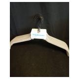10pk Shirt Flocked Hangers Gray - Brightroomâ¢: Velvet Clothes Hangers, Adult Use, Plastic & Felt Material - Retail: $8