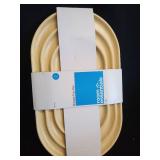 3pk Bamboo Melamine Trays with Wood Decal Natural Wood - Room Essentialsâ¢ - Retail: $10