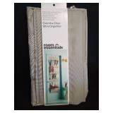 15 Pocket Over the Door Hanging Shoe Organizer Gray - Room Essentials - Retail: $22