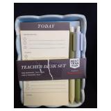 Teacher Gift Set Bundle with Desk Organizer and Pencil Pouch - Retail: $25
