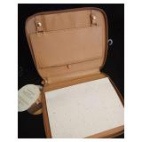 Faux-leather Zip-Folio 7.87\"x9.25\" - Brown- Thresholdâ¢ - Retail: $16