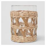 Woven and Glass Toothbrush Holder - Thresholdâ¢ - Retail: $15